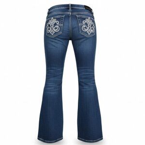 Tru Luxe Embellished Boot Cut Jeans, Size 29 (US 8)